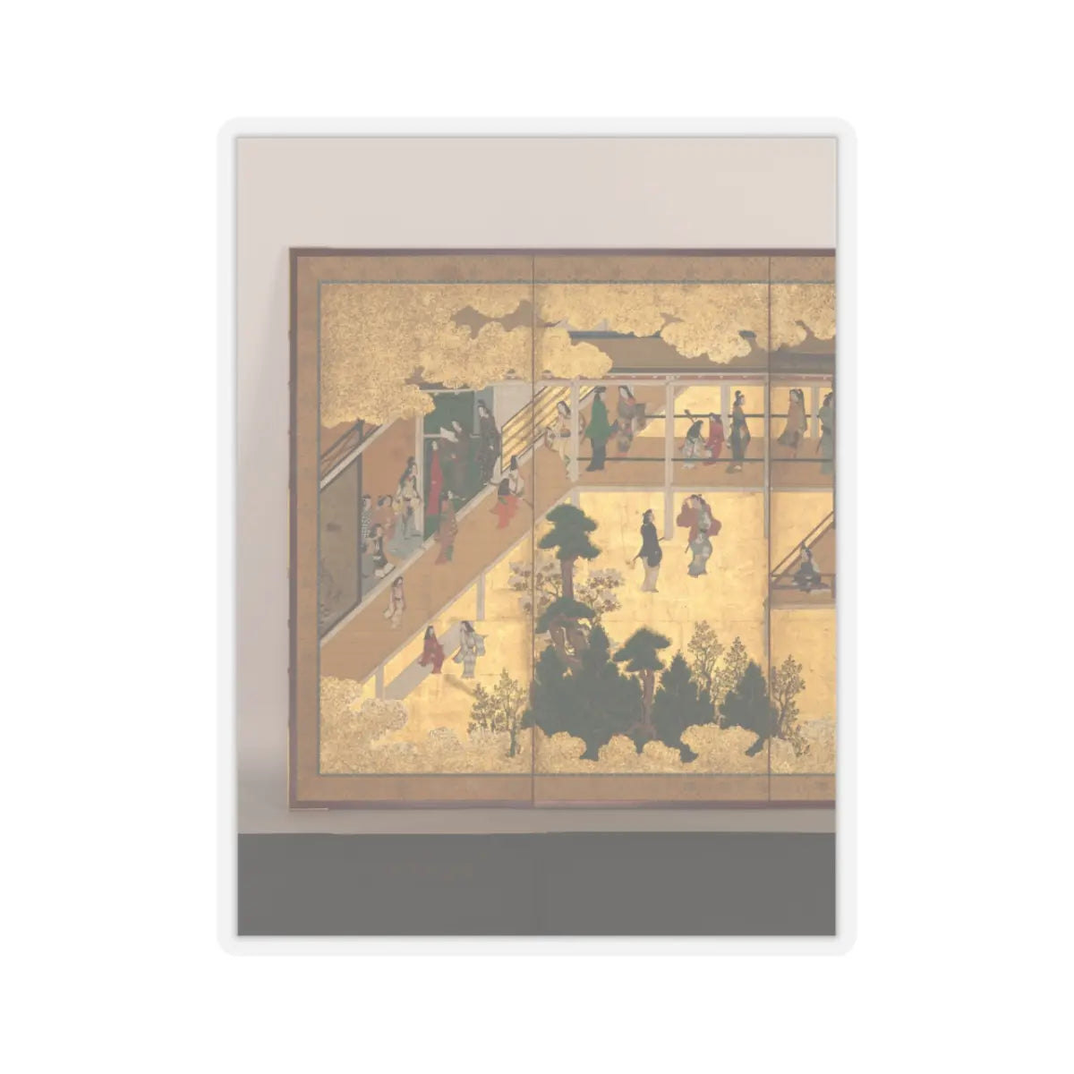 unknown - Amusements in a Mansion - mid-17th century v8 - STICKER Vinyl Kiss-Cut Decal