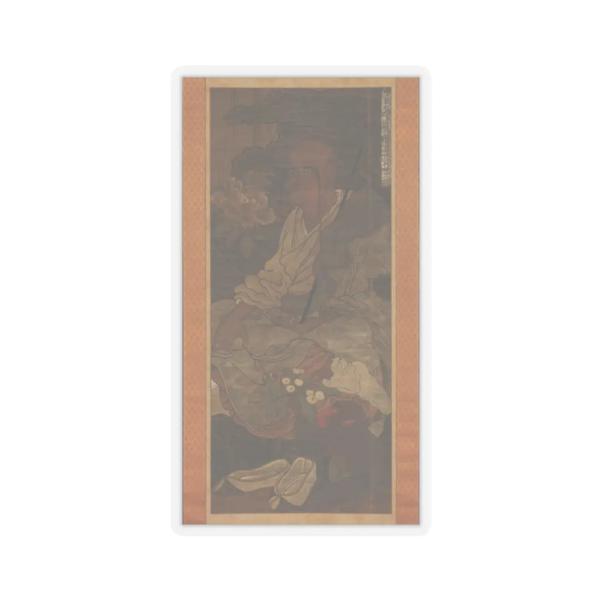 unknown - Arhat from a series of sixteen Arhats - 14th century v1 - STICKER Vinyl Kiss-Cut Decal