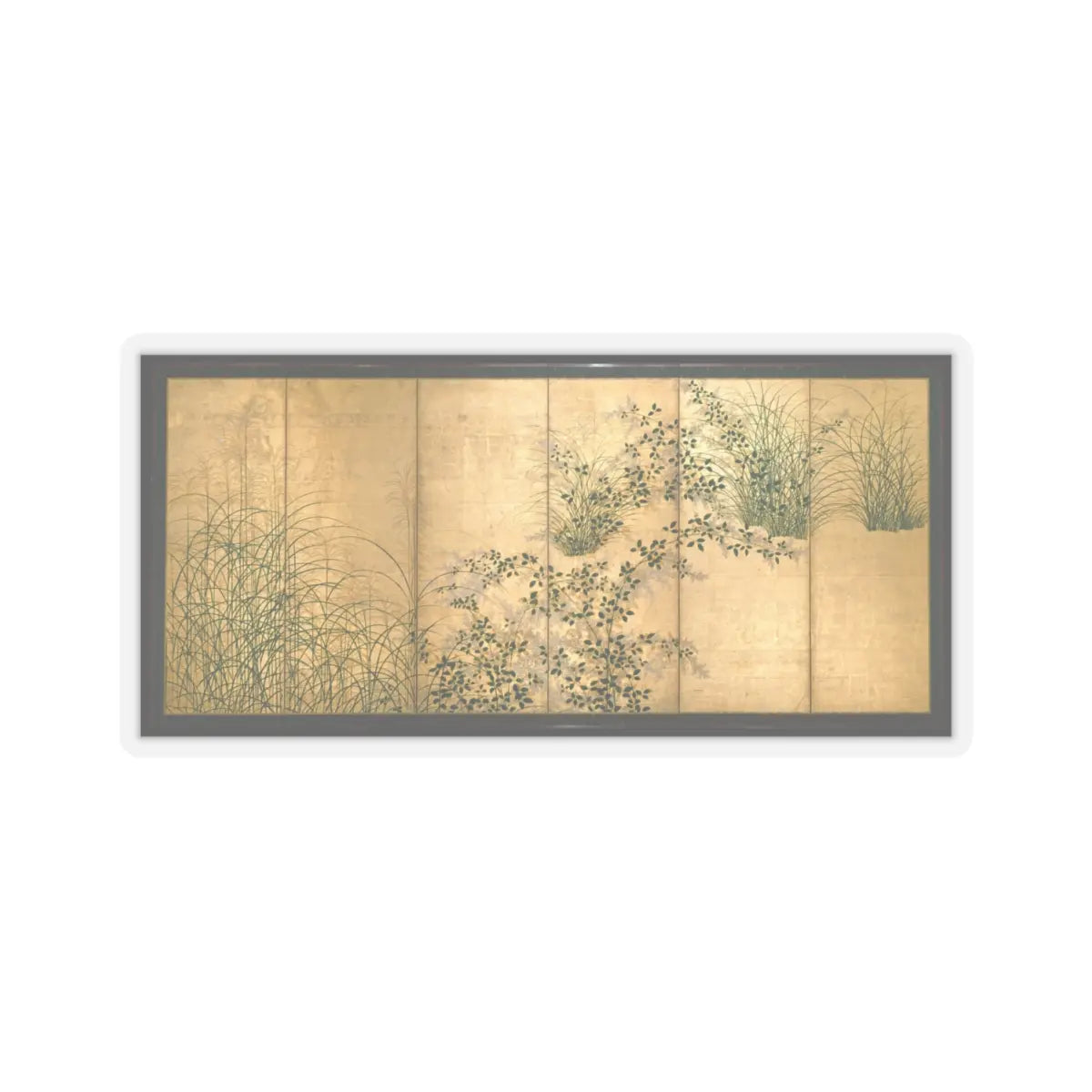 unknown - Autumn Grasses - first half 17th century v2 - STICKER Vinyl Kiss-Cut Decal