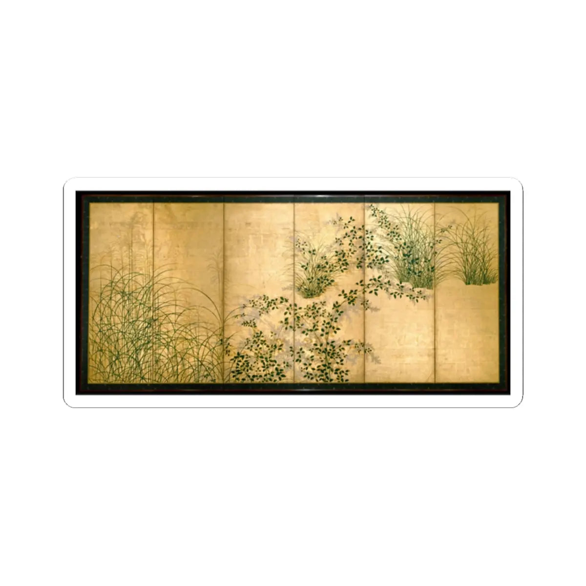 unknown - Autumn Grasses - first half 17th century v2 - STICKER Vinyl Kiss-Cut Decal