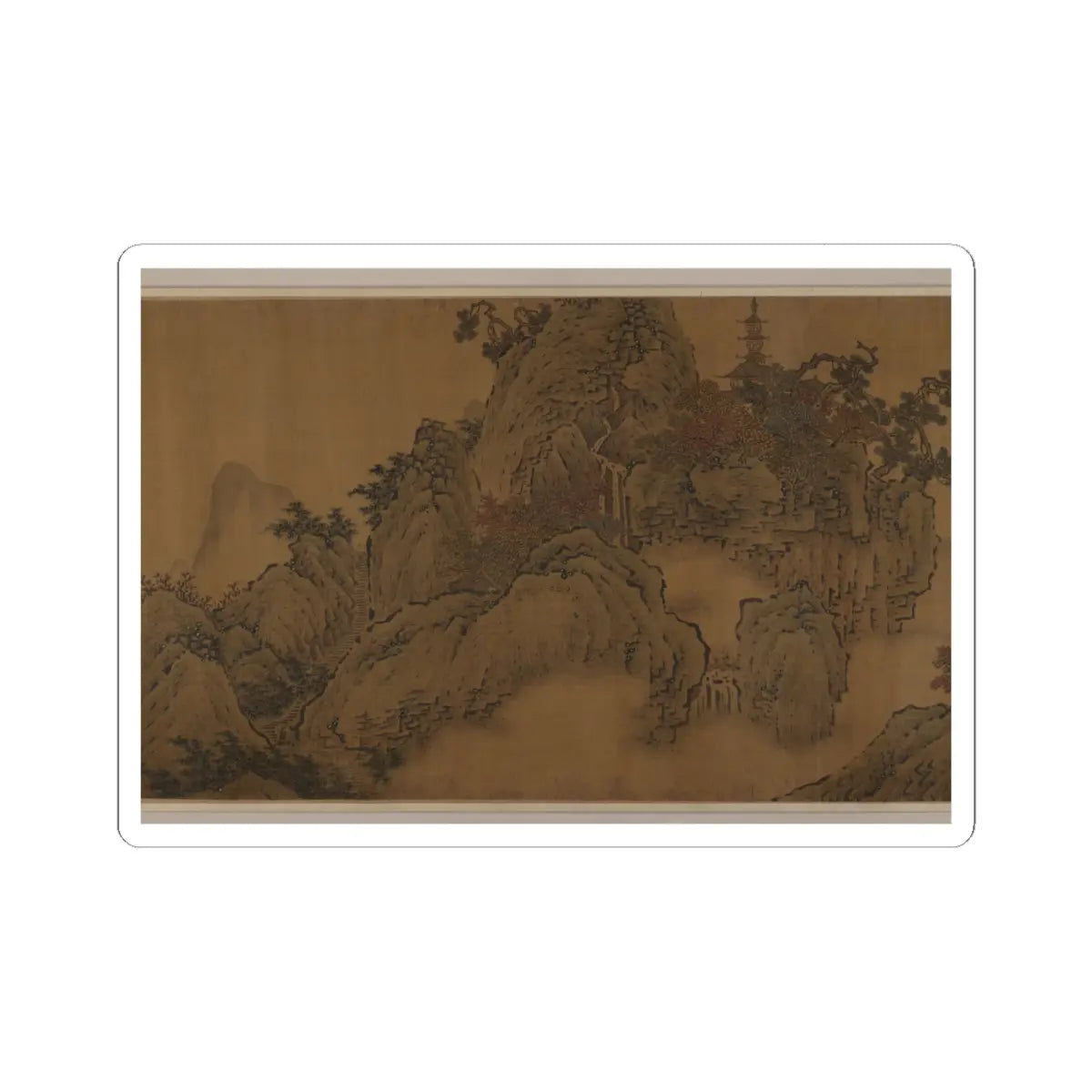 unknown - Autumn Landscape - unknown v17 - STICKER Vinyl Kiss-Cut Decal