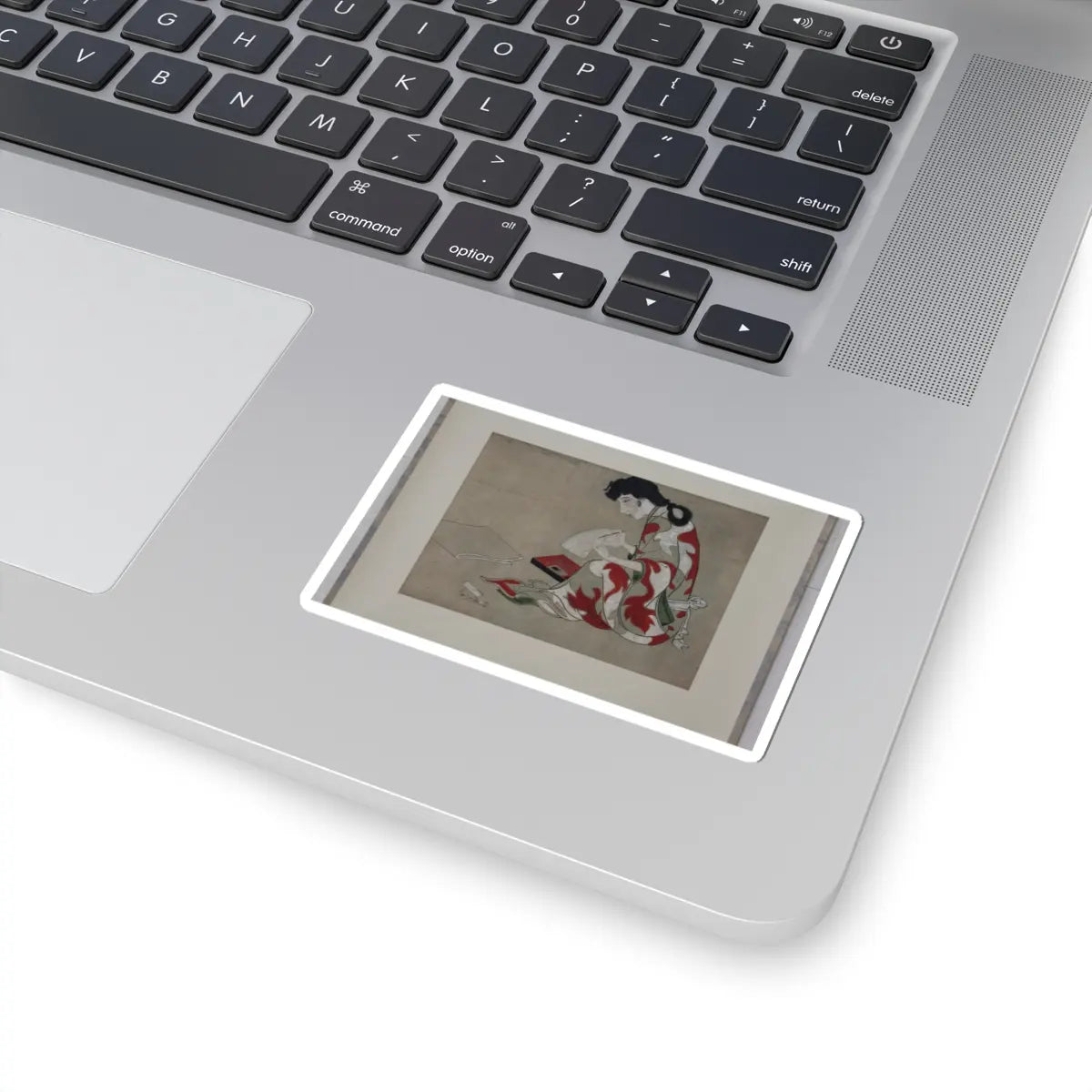 unknown - Beauty Writing a Letter (copy of a section of the Hikone Screen) - 17th–18th century v1 - STICKER Vinyl Kiss-Cut Decal