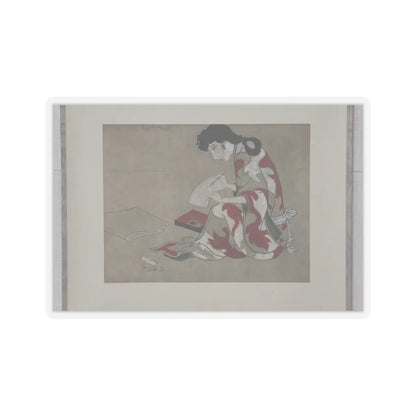 unknown - Beauty Writing a Letter (copy of a section of the Hikone Screen) - 17th–18th century v1 - STICKER Vinyl Kiss-Cut Decal