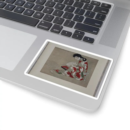 unknown - Beauty Writing a Letter (copy of a section of the Hikone Screen) - 17th–18th century v1 - STICKER Vinyl Kiss-Cut Decal
