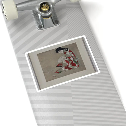unknown - Beauty Writing a Letter (copy of a section of the Hikone Screen) - 17th–18th century v1 - STICKER Vinyl Kiss-Cut Decal