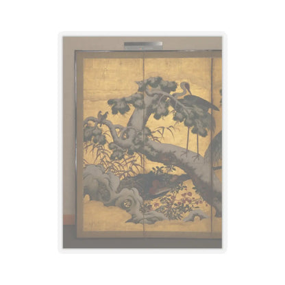 unknown - Birds and Flowers of the Four Seasons - late 16th century v10 - STICKER Vinyl Kiss-Cut Decal