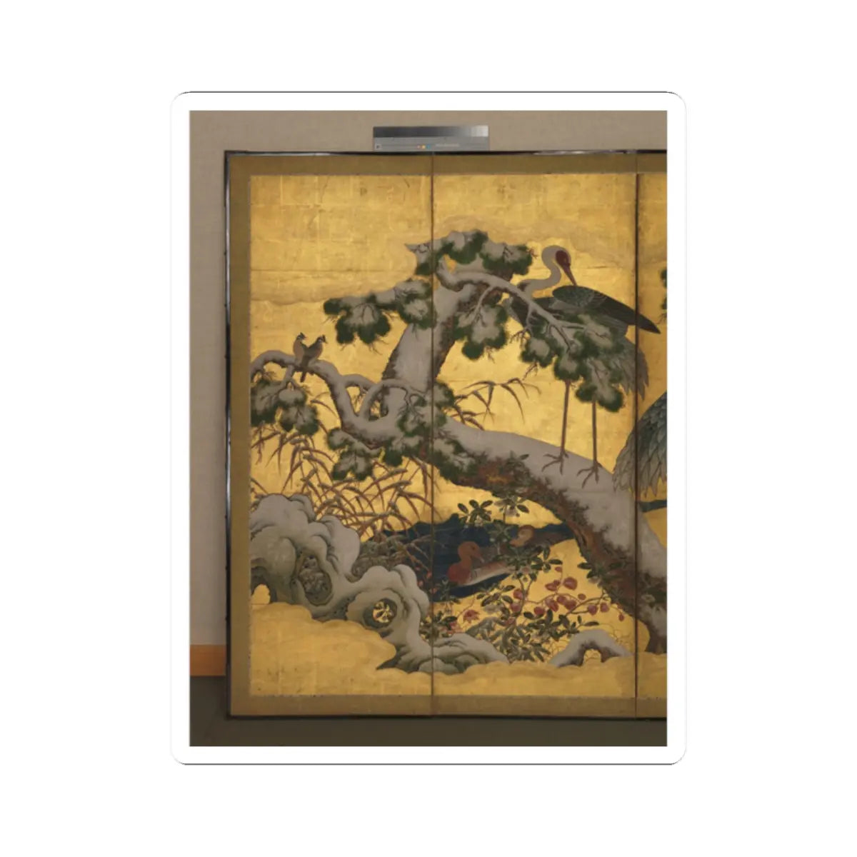 unknown - Birds and Flowers of the Four Seasons - late 16th century v10 - STICKER Vinyl Kiss-Cut Decal