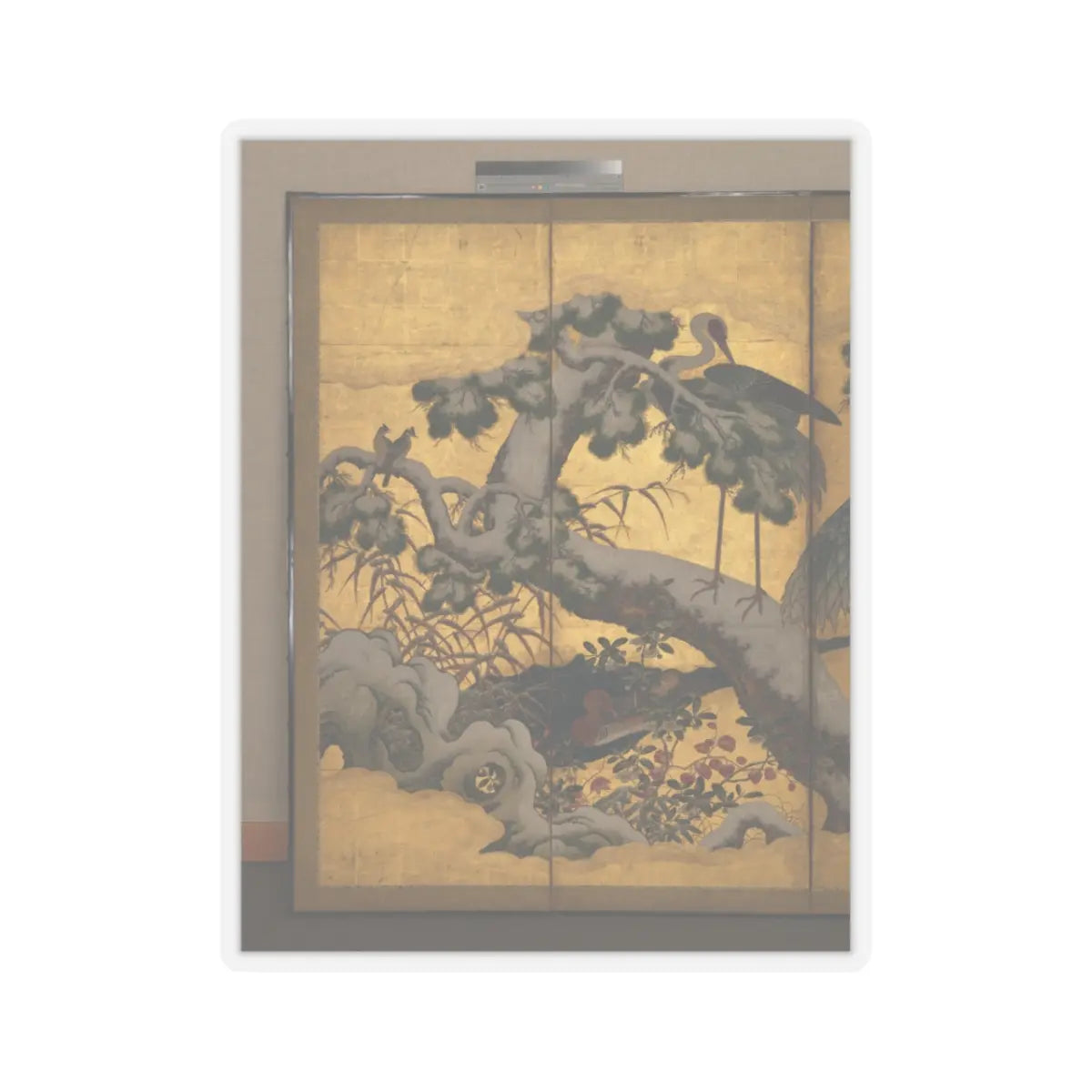unknown - Birds and Flowers of the Four Seasons - late 16th century v10 - STICKER Vinyl Kiss-Cut Decal