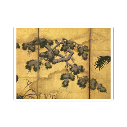 unknown - Birds and Flowers of the Four Seasons - late 16th century v11 - STICKER Vinyl Kiss-Cut Decal