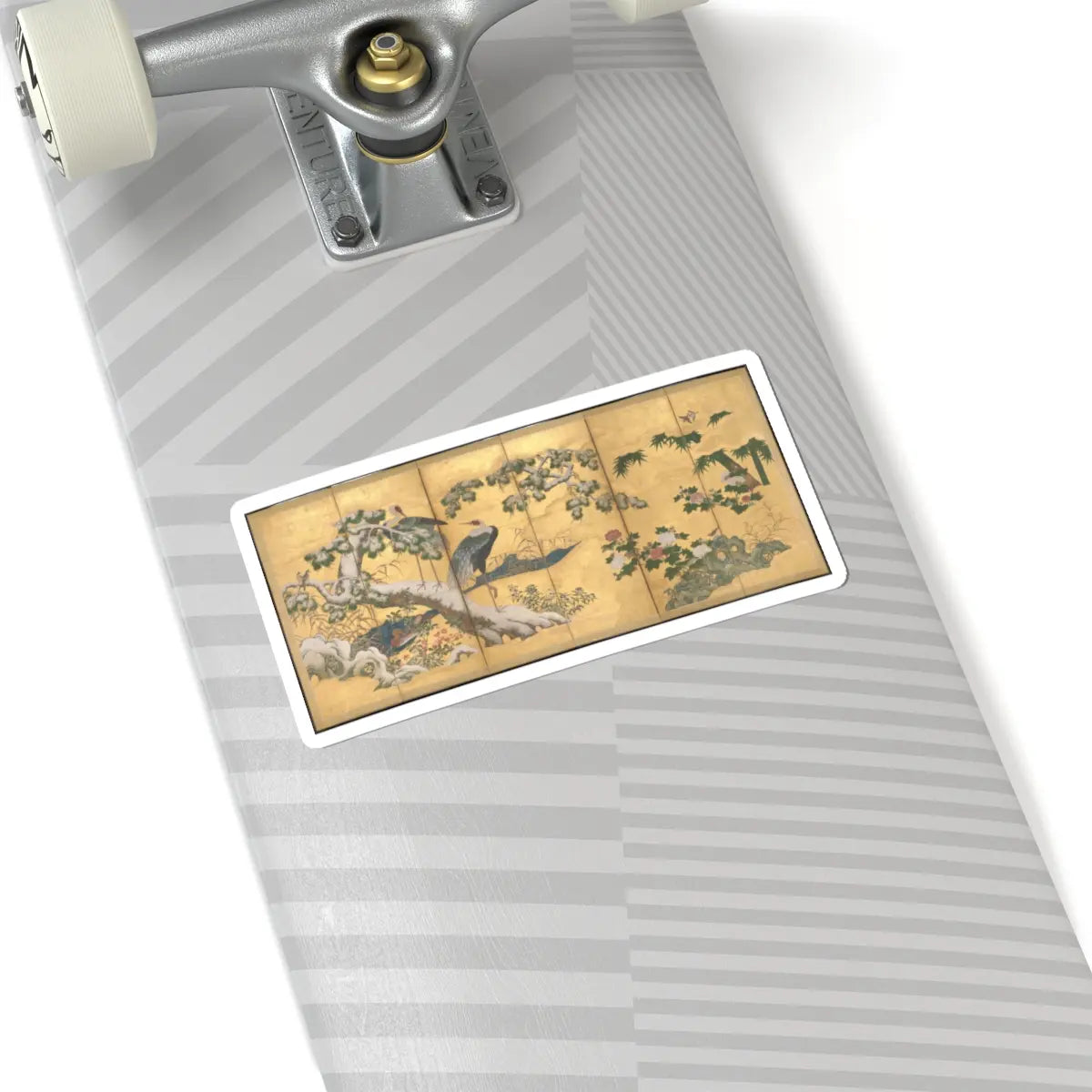 unknown - Birds and Flowers of the Four Seasons - late 16th century v2 - STICKER Vinyl Kiss-Cut Decal