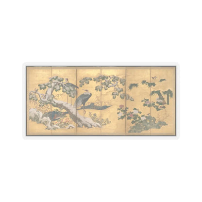 unknown - Birds and Flowers of the Four Seasons - late 16th century v2 - STICKER Vinyl Kiss-Cut Decal