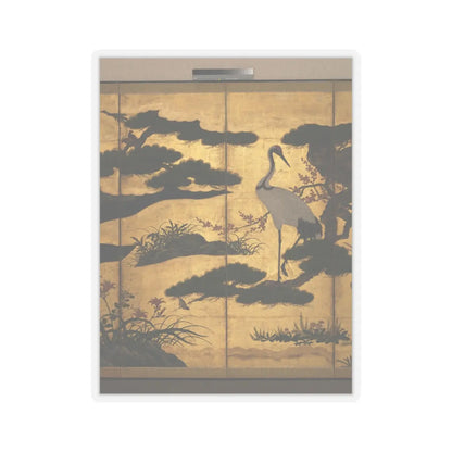 unknown - Birds and Flowers of the Four Seasons - late 16th century v4 - STICKER Vinyl Kiss-Cut Decal