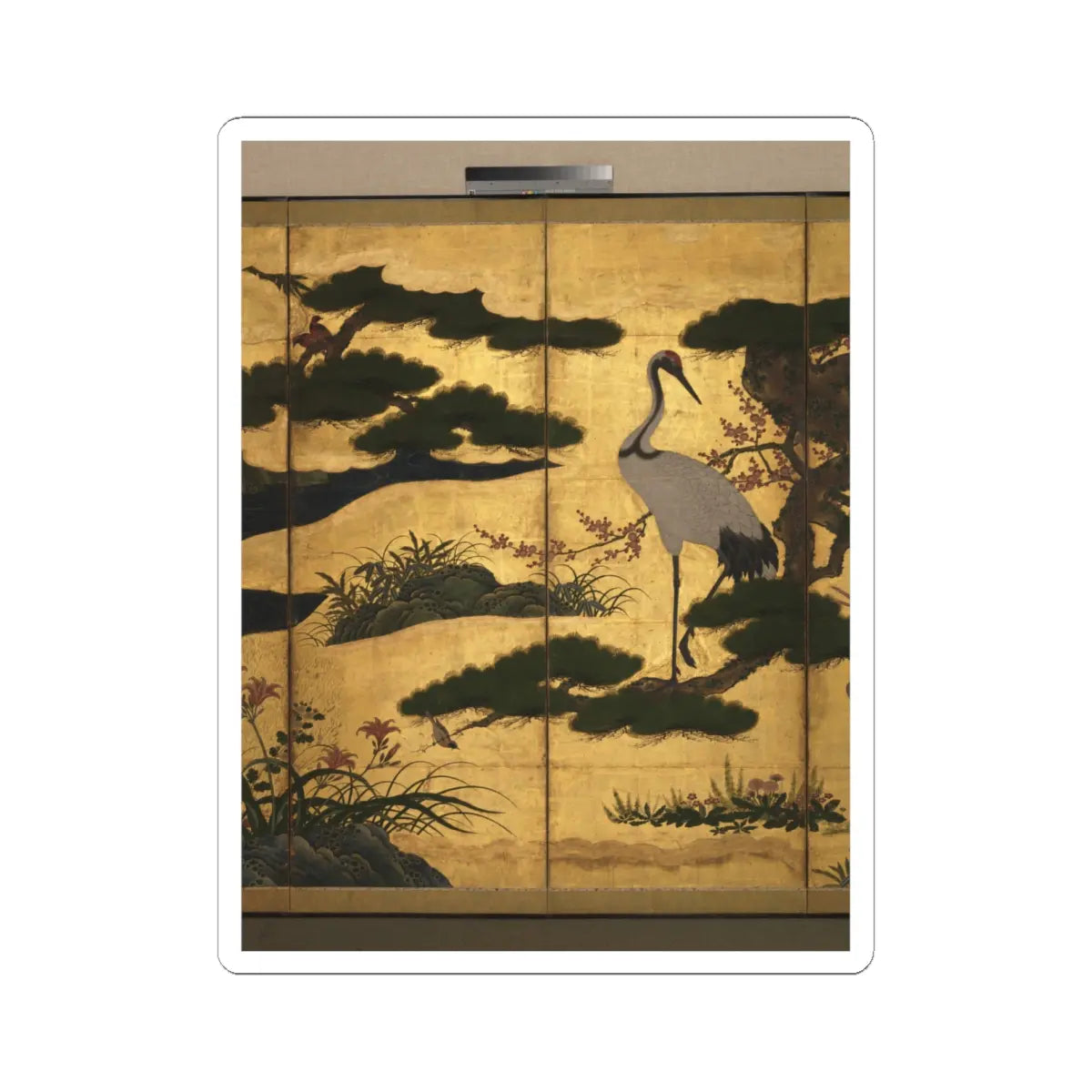 unknown - Birds and Flowers of the Four Seasons - late 16th century v4 - STICKER Vinyl Kiss-Cut Decal