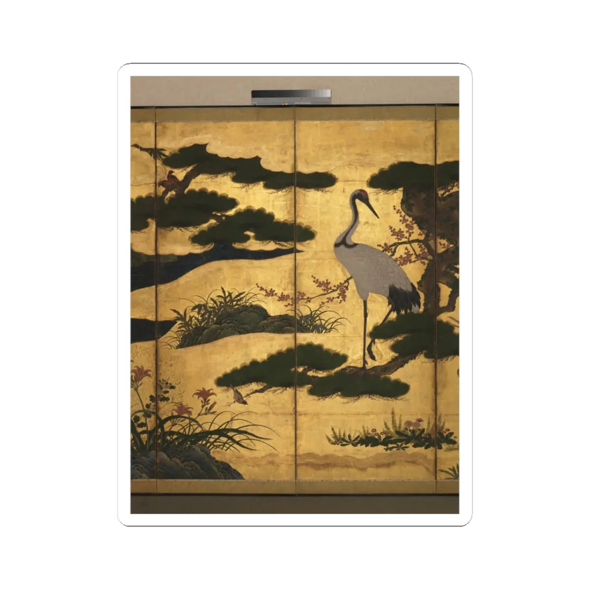 unknown - Birds and Flowers of the Four Seasons - late 16th century v4 - STICKER Vinyl Kiss-Cut Decal