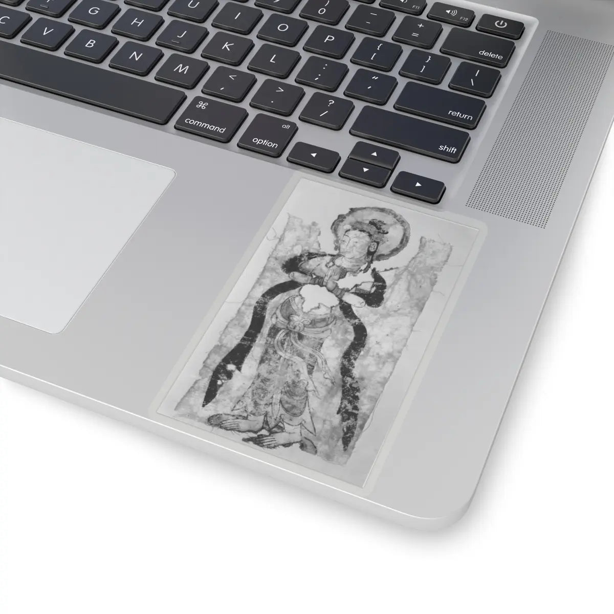 unknown - Bodhisattva in Adoration - 8th century - STICKER Vinyl Kiss-Cut Decal