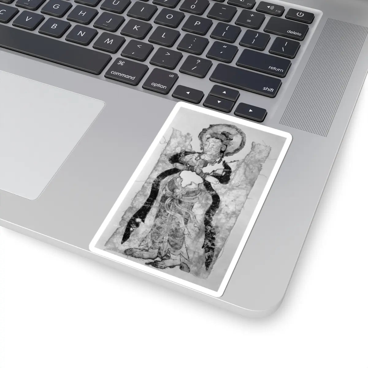 unknown - Bodhisattva in Adoration - 8th century - STICKER Vinyl Kiss-Cut Decal