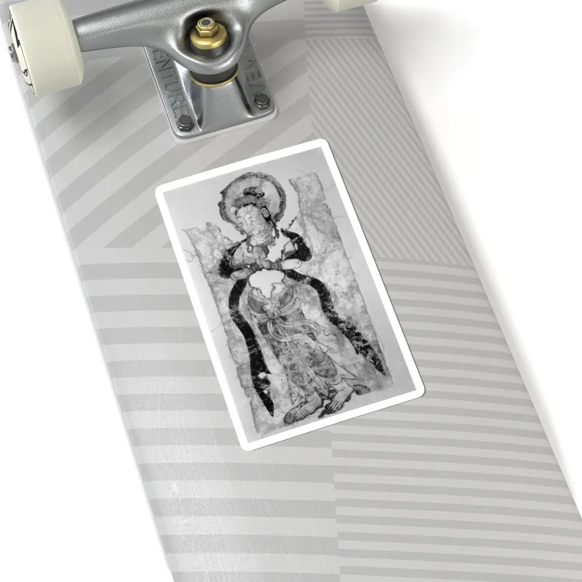 unknown - Bodhisattva in Adoration - 8th century - STICKER Vinyl Kiss-Cut Decal