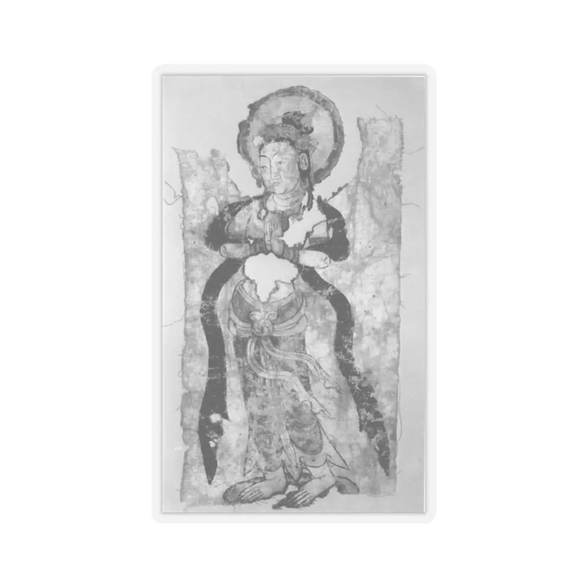 unknown - Bodhisattva in Adoration - 8th century - STICKER Vinyl Kiss-Cut Decal
