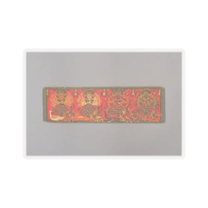 unknown - Book Cover with Four Durgas - 18th century v1 - STICKER Vinyl Kiss-Cut Decal