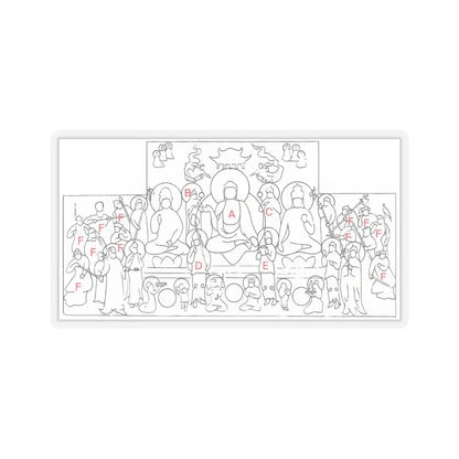 unknown - Buddha of Medicine Bhaishajyaguru (Yaoshi fo) - ca. 1319 v2 - STICKER Vinyl Kiss-Cut Decal
