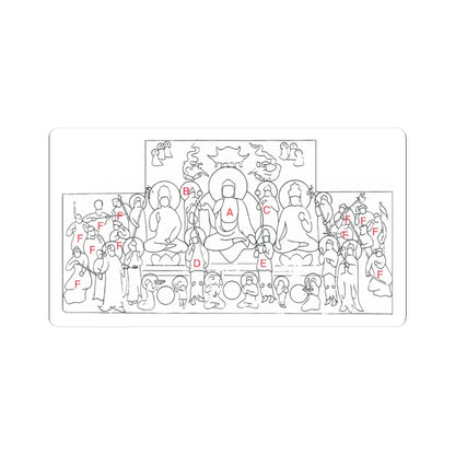 unknown - Buddha of Medicine Bhaishajyaguru (Yaoshi fo) - ca. 1319 v2 - STICKER Vinyl Kiss-Cut Decal