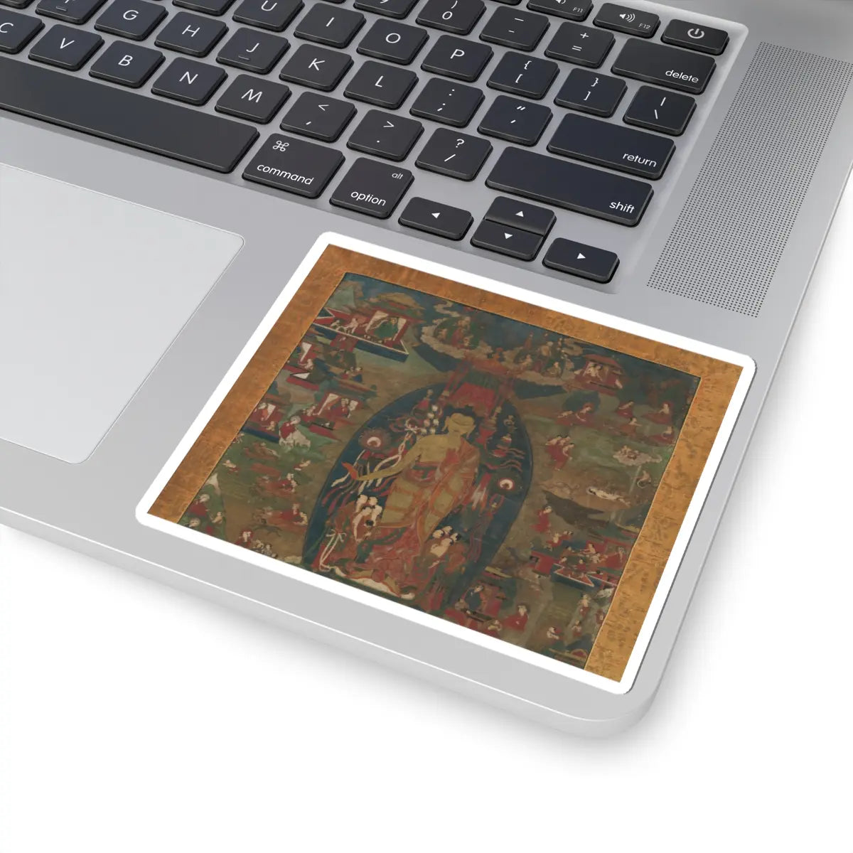 unknown - Buddha Shakyamuni and Scenes of His Previous Lives (Jataka Tales) - 1573–1619 v2 - STICKER Vinyl Kiss-Cut Decal