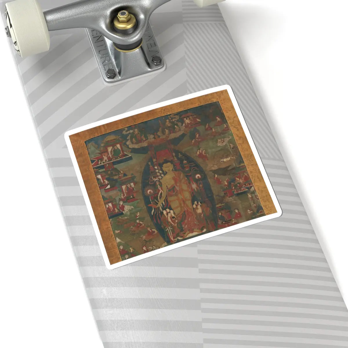unknown - Buddha Shakyamuni and Scenes of His Previous Lives (Jataka Tales) - 1573–1619 v2 - STICKER Vinyl Kiss-Cut Decal