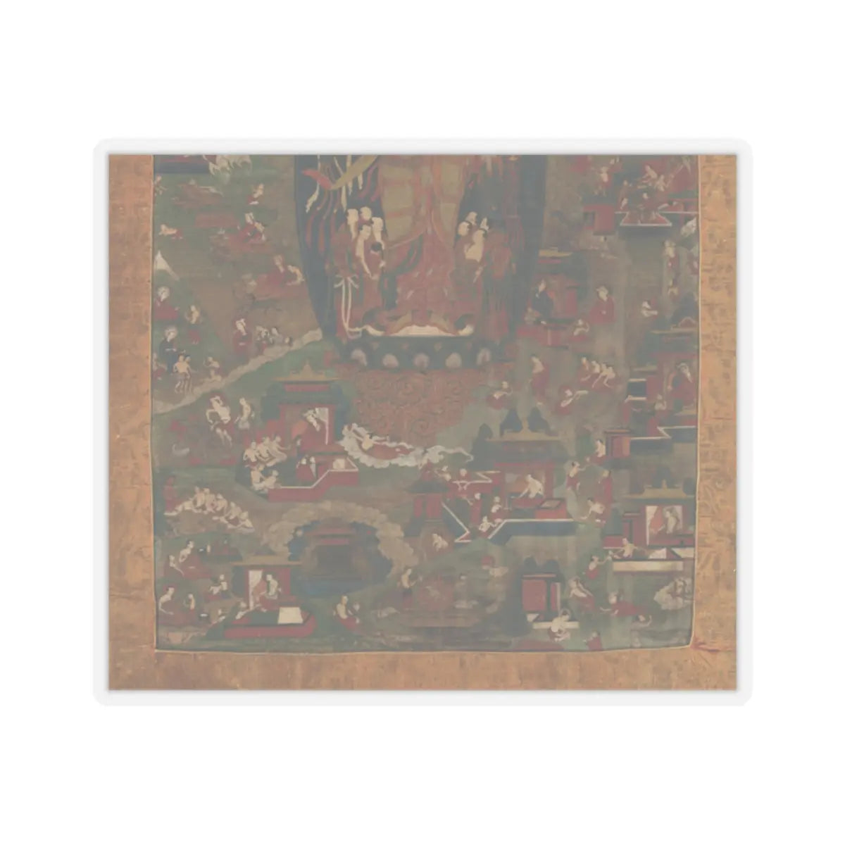 unknown - Buddha Shakyamuni and Scenes of His Previous Lives (Jataka Tales) - 1573–1619 v3 - STICKER Vinyl Kiss-Cut Decal