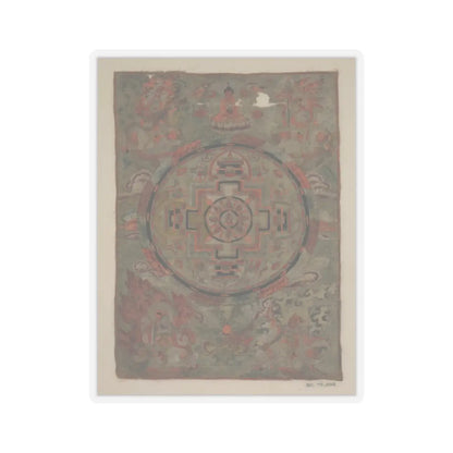 unknown - Buddha Surrounded By Bodhisattvas - 19th century - STICKER Vinyl Kiss-Cut Decal