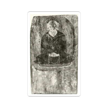unknown - Buddha with a Halo and Flaming Body Mandorla - 6th–7th century v2 - STICKER Vinyl Kiss-Cut Decal