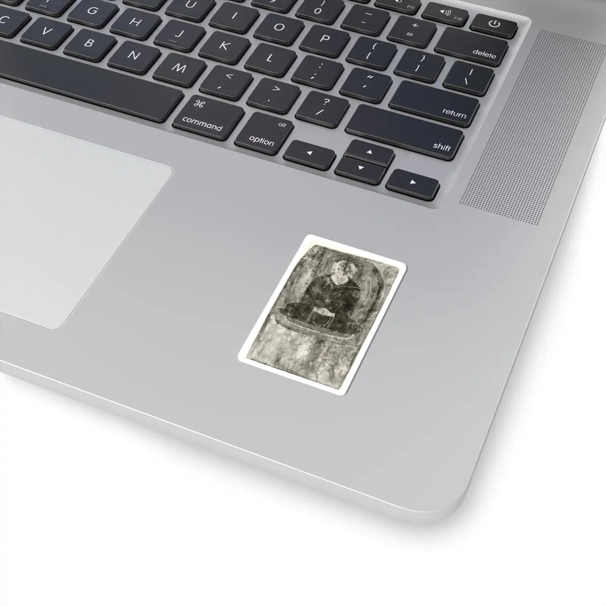 unknown - Buddha with a Halo and Flaming Body Mandorla - 6th–7th century v2 - STICKER Vinyl Kiss-Cut Decal