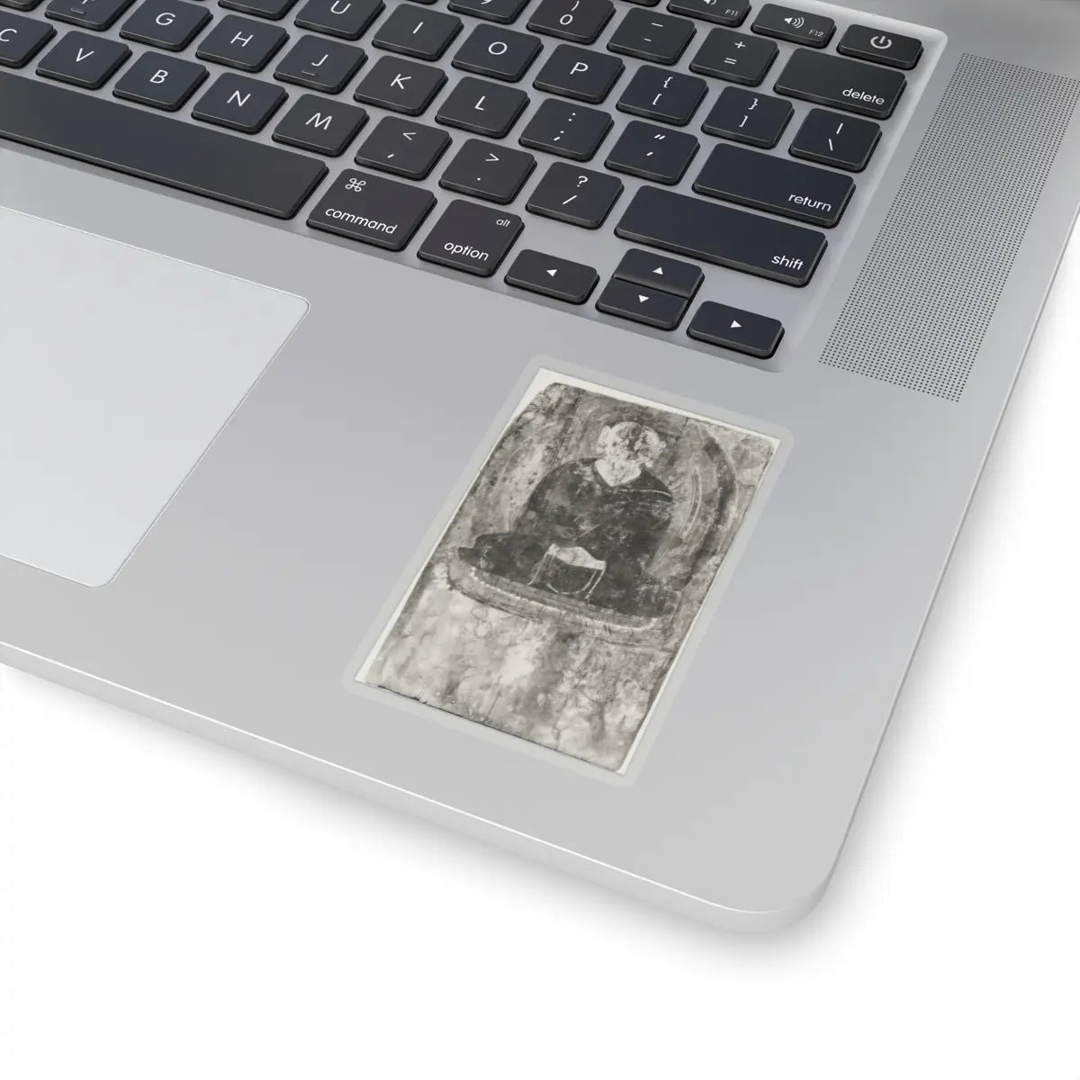 unknown - Buddha with a Halo and Flaming Body Mandorla - 6th–7th century v2 - STICKER Vinyl Kiss-Cut Decal