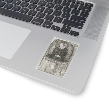 unknown - Buddha with a Halo and Flaming Body Mandorla - 6th–7th century v2 - STICKER Vinyl Kiss-Cut Decal