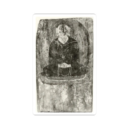unknown - Buddha with a Halo and Flaming Body Mandorla - 6th–7th century v2 - STICKER Vinyl Kiss-Cut Decal