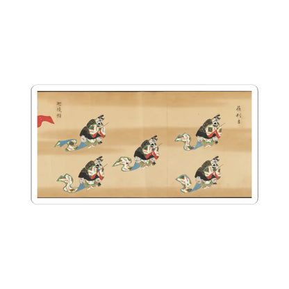 unknown - Bugaku Imperial Court Dance - 17th century v1 - STICKER Vinyl Kiss-Cut Decal