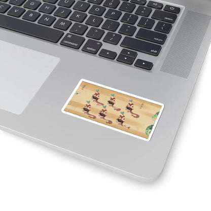 unknown - Bugaku Imperial Court Dance - 17th century v13 - STICKER Vinyl Kiss-Cut Decal