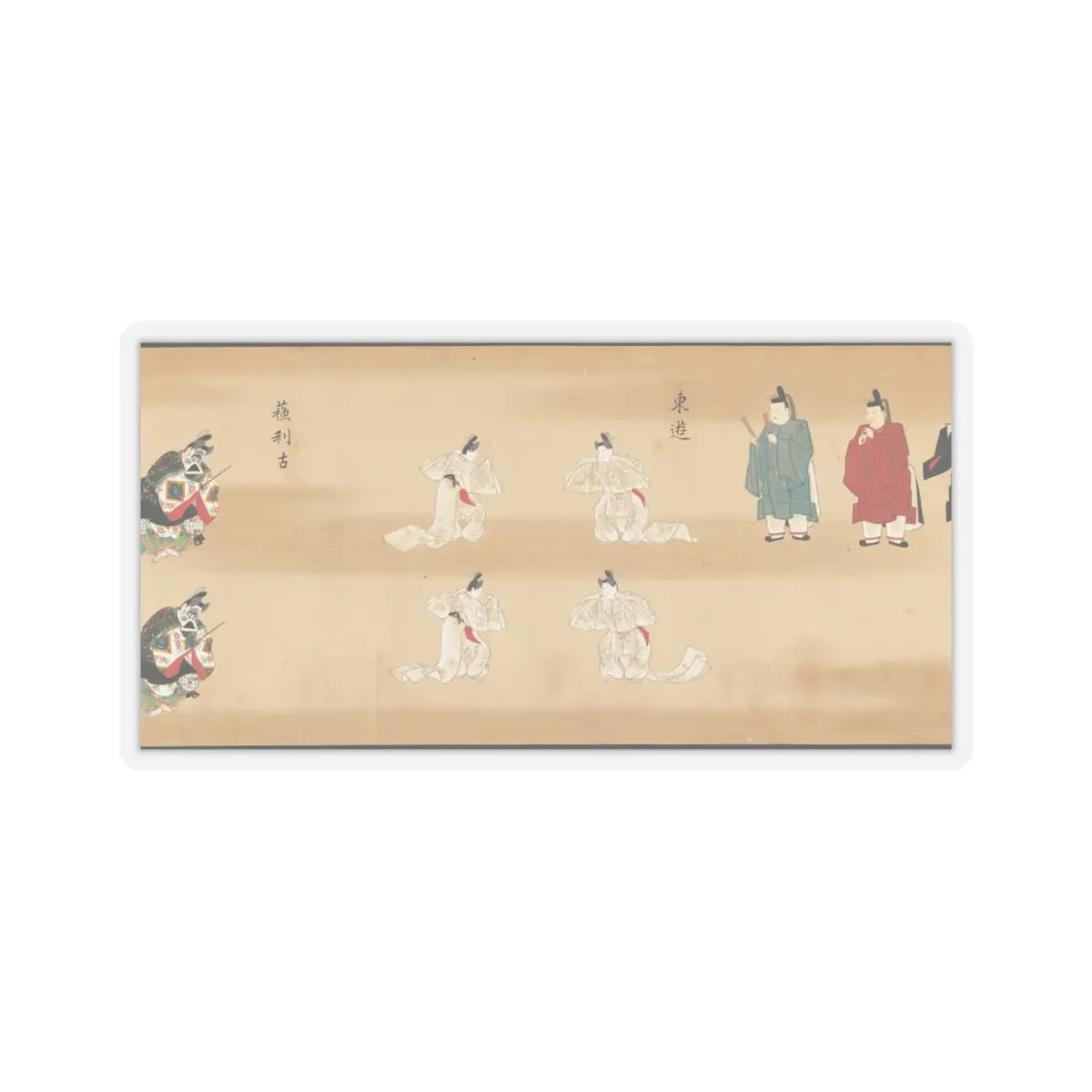 unknown - Bugaku Imperial Court Dance - 17th century v19 - STICKER Vinyl Kiss-Cut Decal