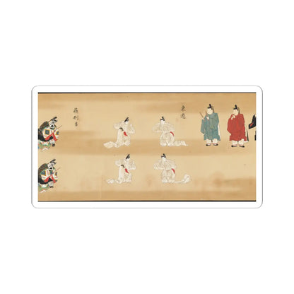 unknown - Bugaku Imperial Court Dance - 17th century v19 - STICKER Vinyl Kiss-Cut Decal