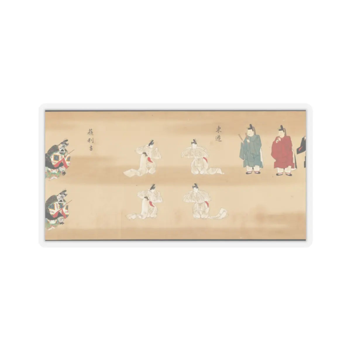 unknown - Bugaku Imperial Court Dance - 17th century v19 - STICKER Vinyl Kiss-Cut Decal