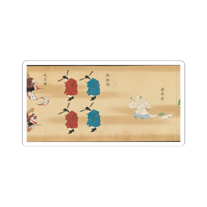 unknown - Bugaku Imperial Court Dance - 17th century v25 - STICKER Vinyl Kiss-Cut Decal