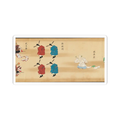 unknown - Bugaku Imperial Court Dance - 17th century v25 - STICKER Vinyl Kiss-Cut Decal