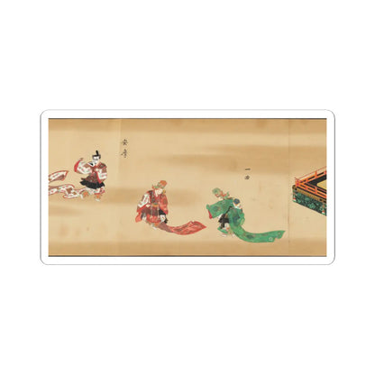 unknown - Bugaku Imperial Court Dance - 17th century v4 - STICKER Vinyl Kiss-Cut Decal