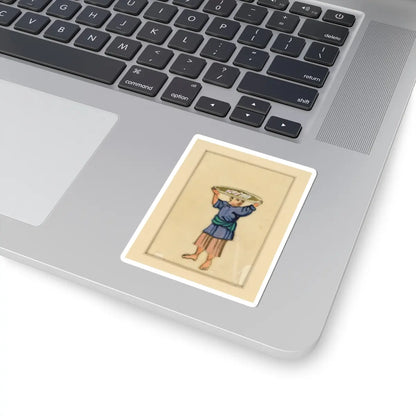 unknown - Cake Vendor - early 20th century v2 - STICKER Vinyl Kiss-Cut Decal