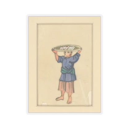 unknown - Cake Vendor - early 20th century v2 - STICKER Vinyl Kiss-Cut Decal
