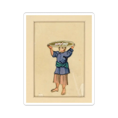 unknown - Cake Vendor - early 20th century v2 - STICKER Vinyl Kiss-Cut Decal