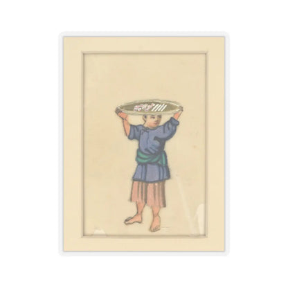 unknown - Cake Vendor - early 20th century v2 - STICKER Vinyl Kiss-Cut Decal