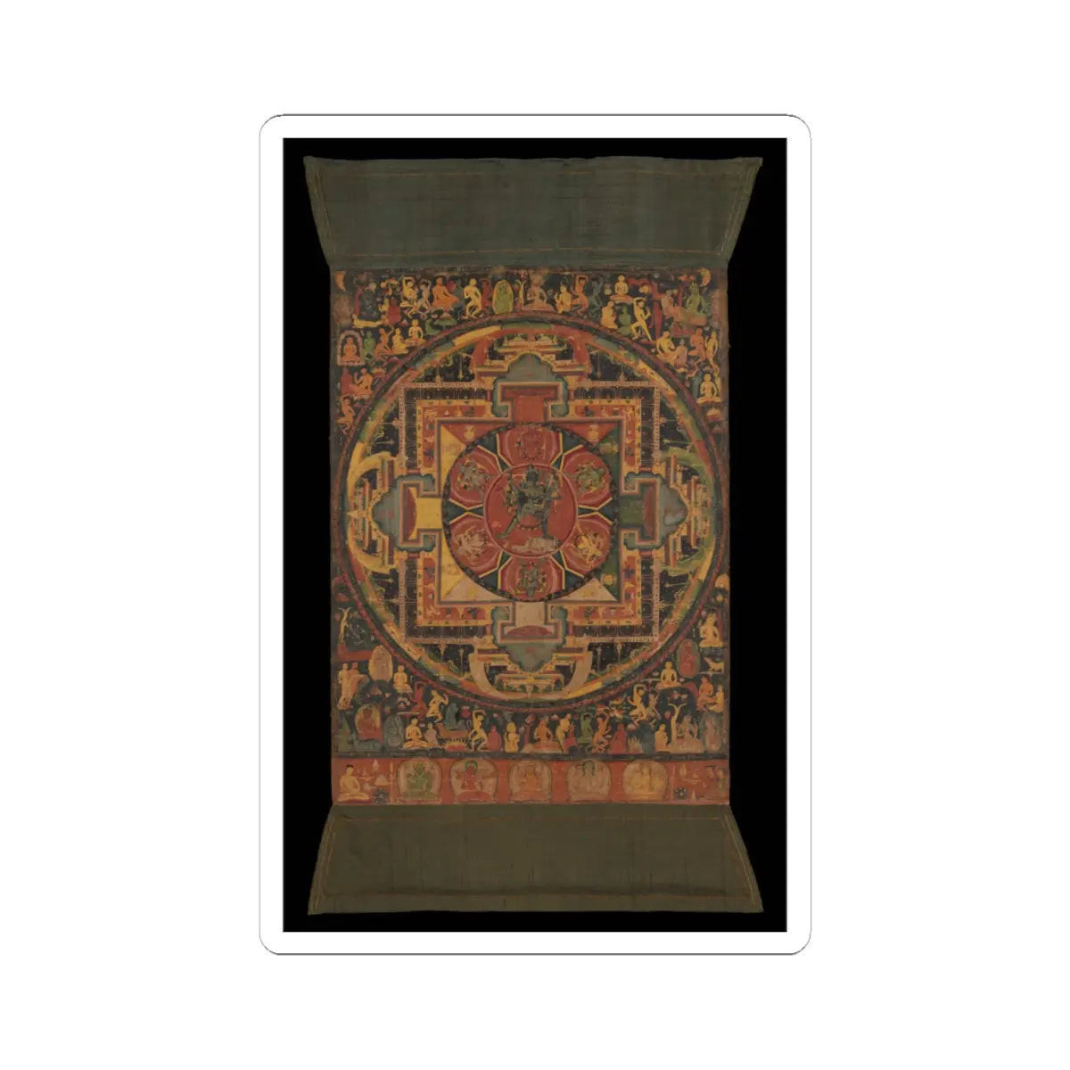 unknown - Chakrasamvara Mandala - ca. 1100 v3 - STICKER Vinyl Kiss-Cut Decal