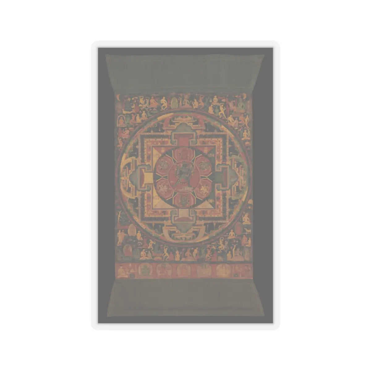 unknown - Chakrasamvara Mandala - ca. 1100 v3 - STICKER Vinyl Kiss-Cut Decal