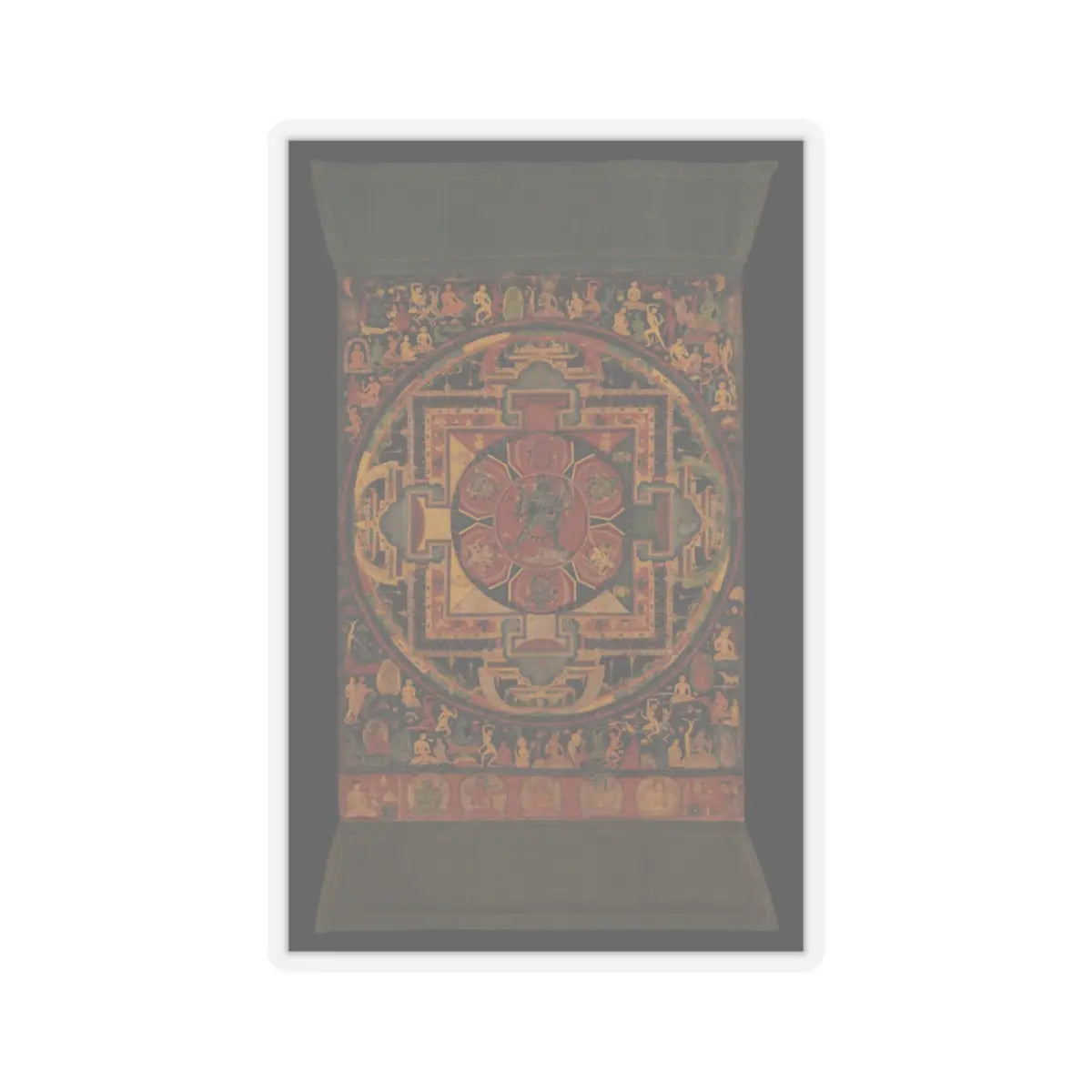unknown - Chakrasamvara Mandala - ca. 1100 v3 - STICKER Vinyl Kiss-Cut Decal