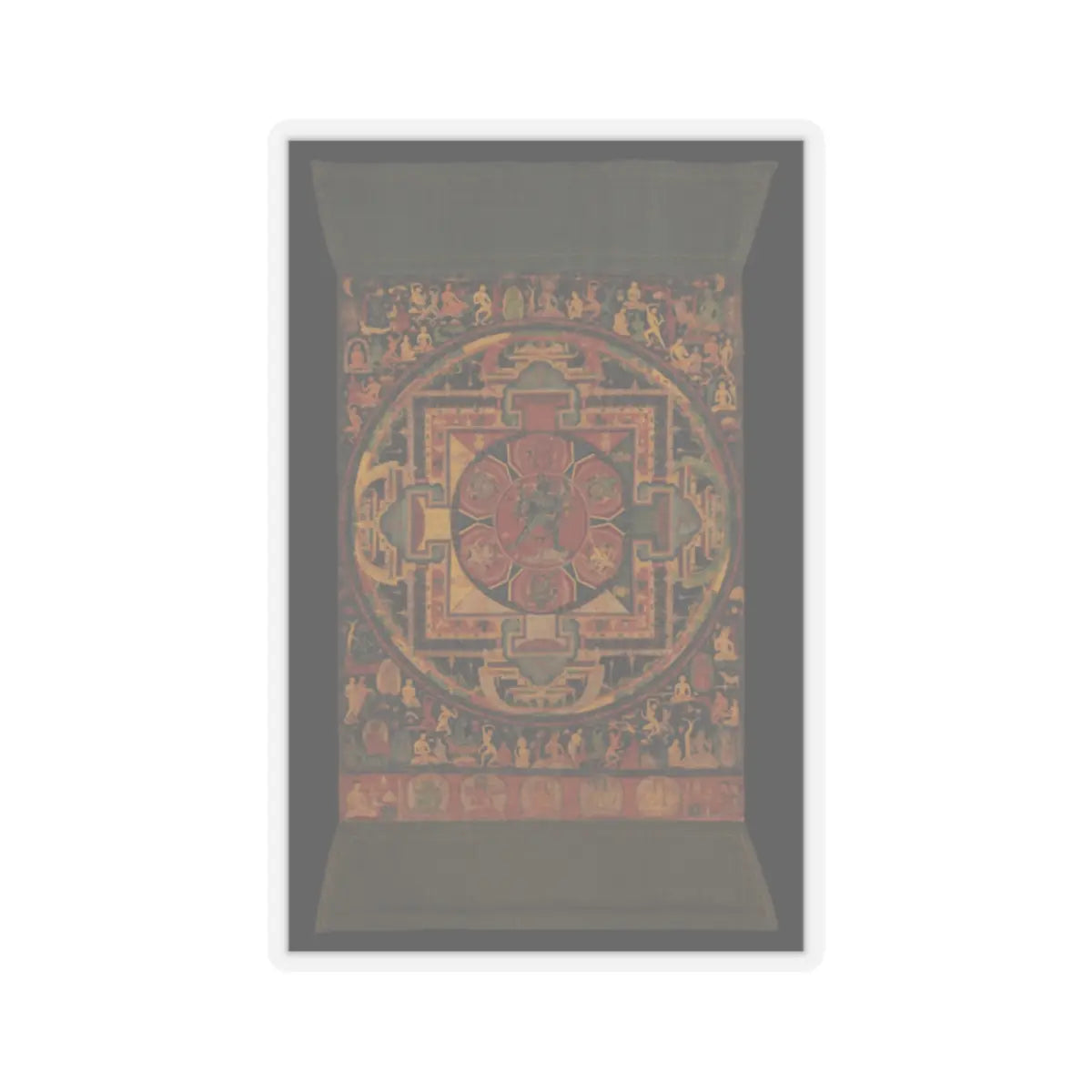 unknown - Chakrasamvara Mandala - ca. 1100 v3 - STICKER Vinyl Kiss-Cut Decal
